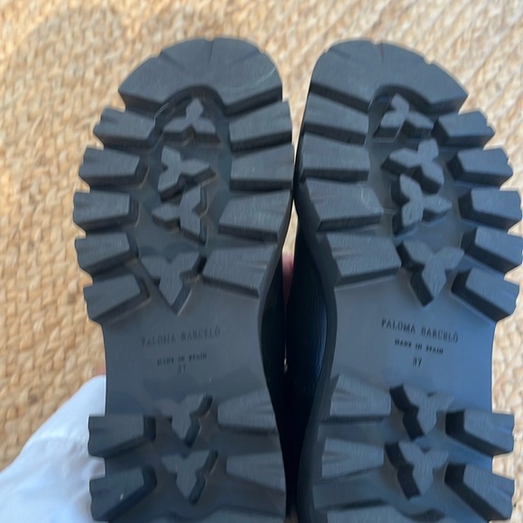 Neiman Marcus NWT Paloma Barcelo Chelsea combat Moto Boots. Great style ❤️ - Picture 3 of 11